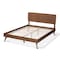 Baxton Studio Demeter Mid-Century Walnut Brown Finished Wood Full Size Platform Bed 156-9407-9428 - alternate 4